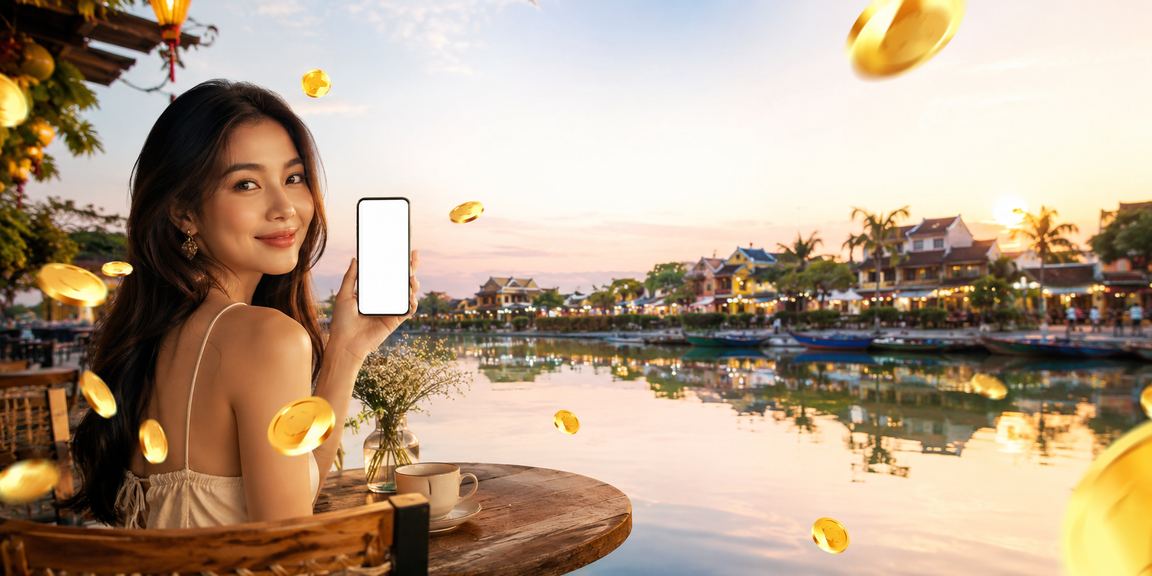 Người dùng tại Hội An đăng ký tài khoản f66 và nhận thưởng chào mừng